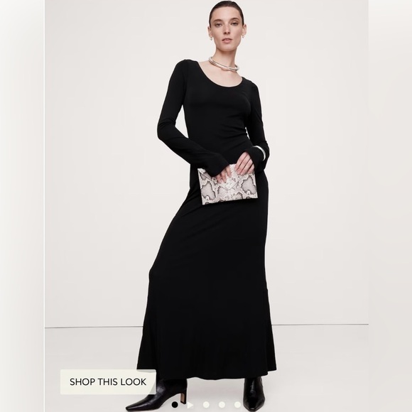 princess polly baby blue dress Black Polka Dot Lace Trim V-Neck Maxi Dress main image 0